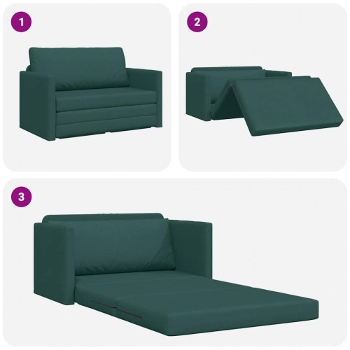 Sovesofa mørkegrøn 124 x 71 x 78 cm