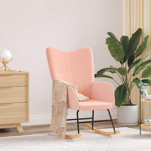 Afslappende stol Lyserød 61 x 78 x 98 cm Stof