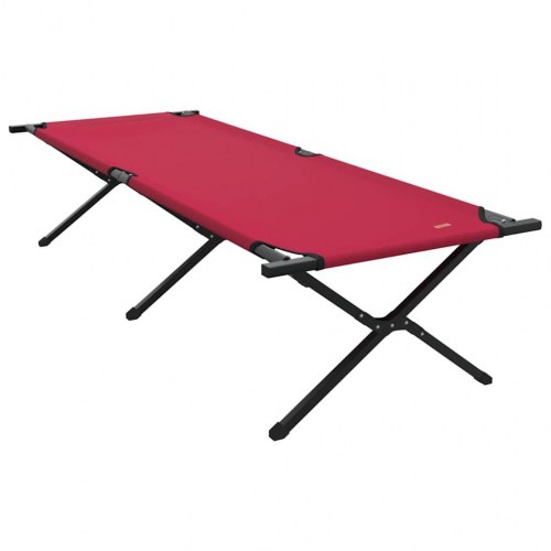Foldbar campingseng 2 stk. - rød 210 x 80 x 46 cm