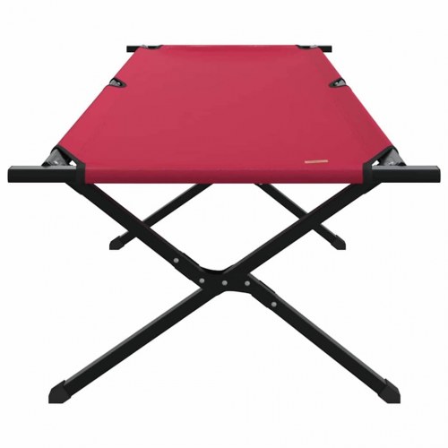 Foldbar campingseng 2 stk. - rød 210 x 80 x 46 cm