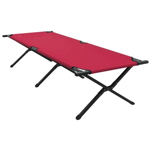 Foldbar campingseng 2 stk. - rød 210 x 80 x 46 cm