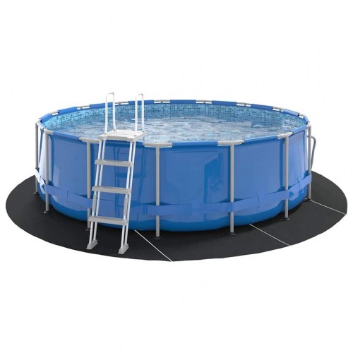 Pool Bundark Sort Ø 428 cm Polyester geotekstil