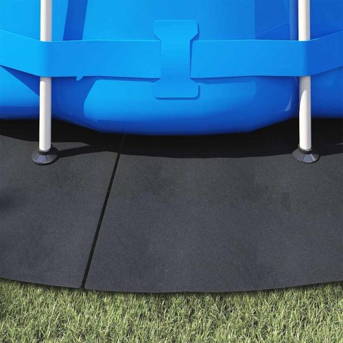Pool Bundark Sort Ø 428 cm Polyester geotekstil