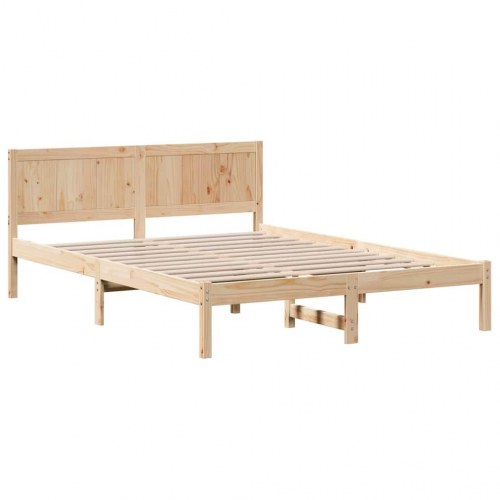 Sengestel med hovedgavl 150 x 200 cm - brun
