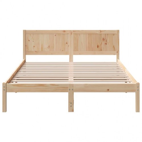Sengestel med hovedgavl 150 x 200 cm - brun