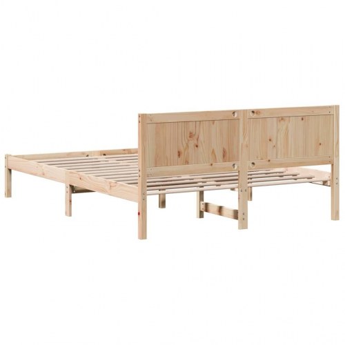 Sengestel med hovedgavl 150 x 200 cm - brun
