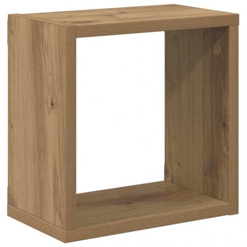 Væghylder i konstrueret træ - 2 stk, artisan egetræ, 26 × 15 × 26 cm