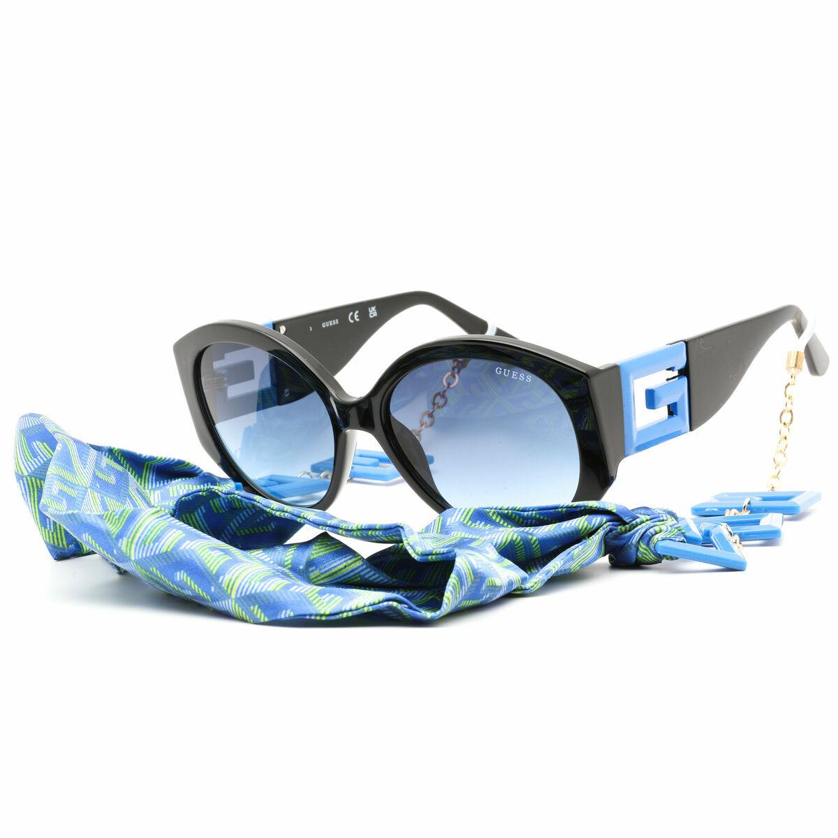 Guess solbriller til kvinder GU7917 5692W - blå linser 56 mm