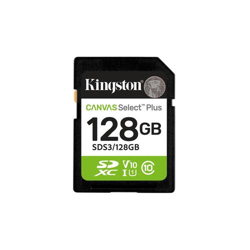 Mikro-SD-hukommelseskort med adapter Kingston SDS3/128GB 128 GB