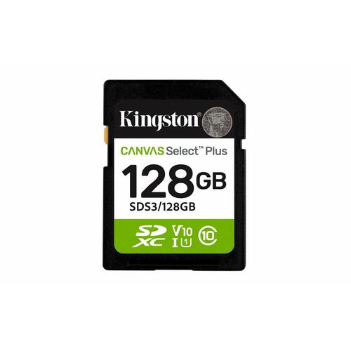 Mikro-SD-hukommelseskort med adapter Kingston SDS3/128GB 128 GB