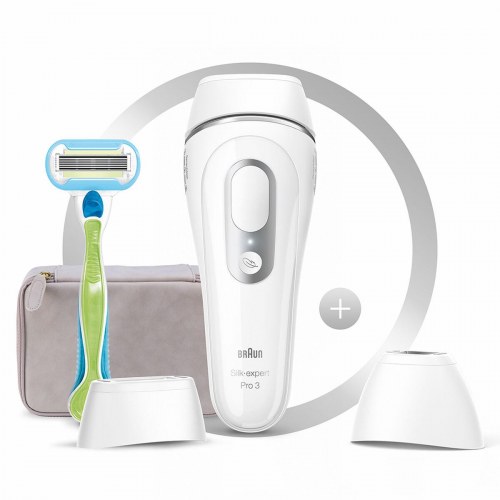 Braun Silk-expert Pro 3 PL3133 IPL hårfjerner - sølv/hvid