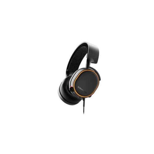 Hovedtelefoner med mikrofon SteelSeries Arctis 5 Sort