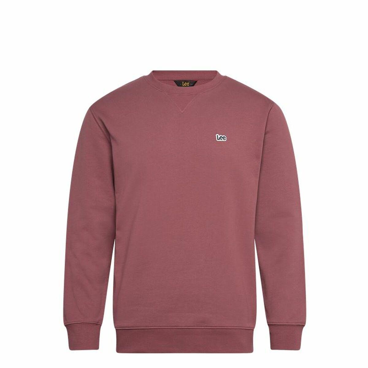 Lee Patch Crew sweatshirt til mænd - højrød, str. L