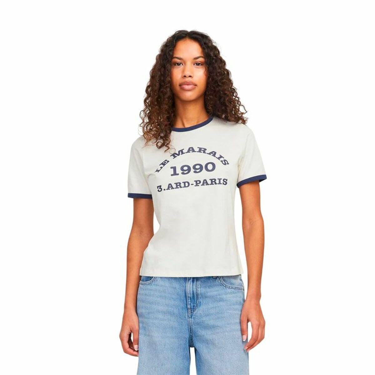 Kortærmet T-shirt til Kvinder Jack & Jones Jxperle Reg Fit Hvid M