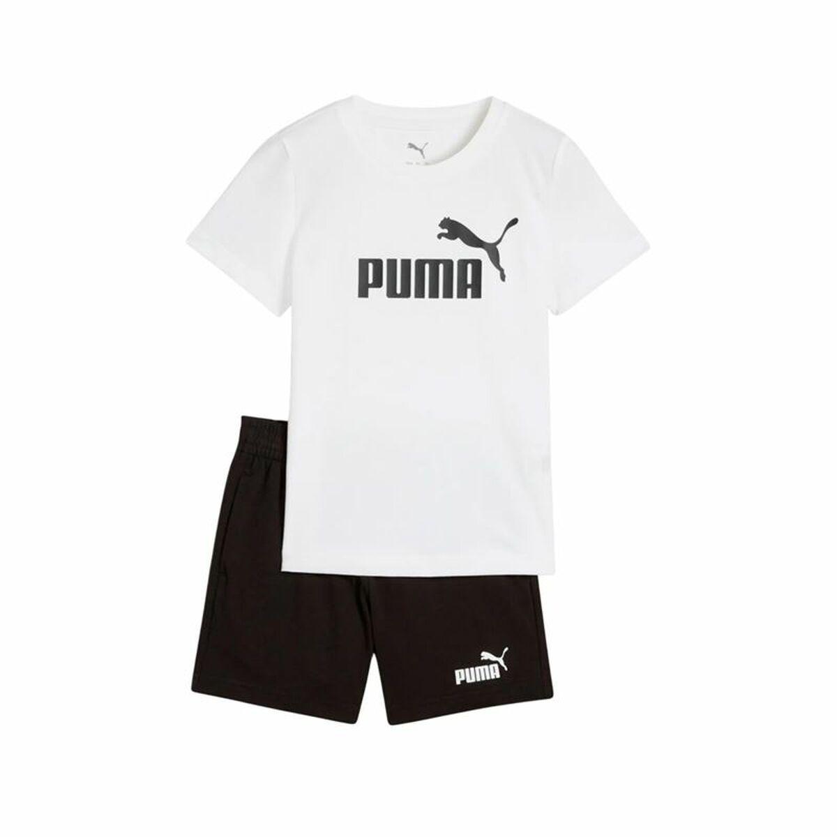 Træningsdragt til børn Puma Essentials No.1 Logo An Hvid 4-5 år
