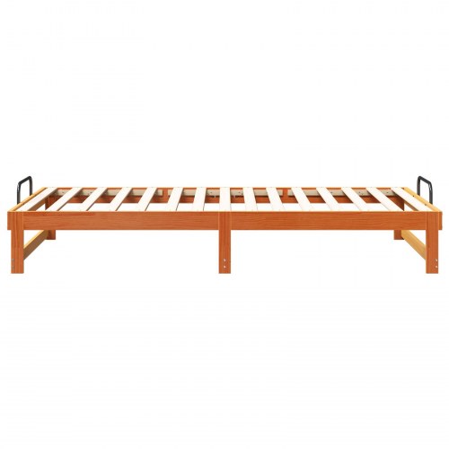 Sengestel 100 x 200 cm i massiv fyrretræ - brun