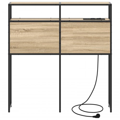 Opbevaringssengegavl i Sonoma-eg - 15 x 78 x 98 cm