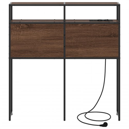 Opbevaringshovedgavl brun eg - 93 x 98 cm