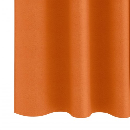 Mørklægningsgardiner med gardiner Bright Orange Polyester