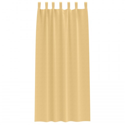 Mørklægningsgardiner med gardiner Beige Polyester
