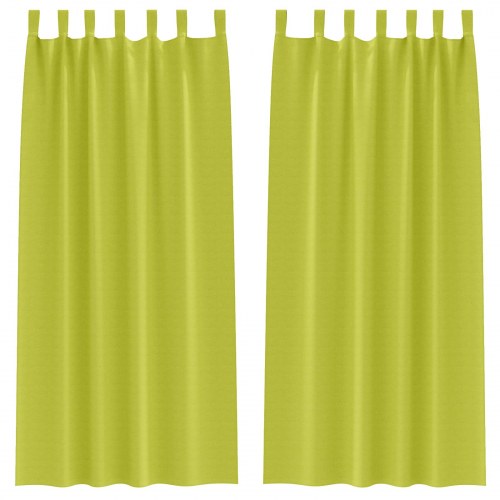 Mørklægningsgardiner med gardiner Grøn Polyester