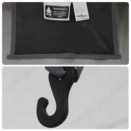 Indertelt Sort 208 x 140 x 175 cm Trådnet