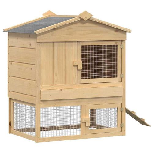 Hønsecoop Brun 75 x 59 x 60 cm Massivt fyrretræ