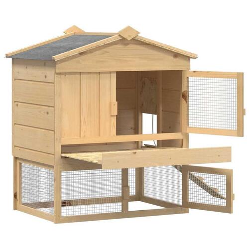 Hønsecoop Brun 75 x 59 x 60 cm Massivt fyrretræ