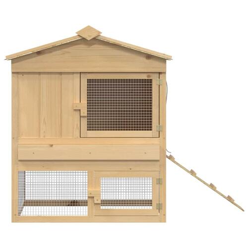 Hønsecoop Brun 75 x 59 x 60 cm Massivt fyrretræ
