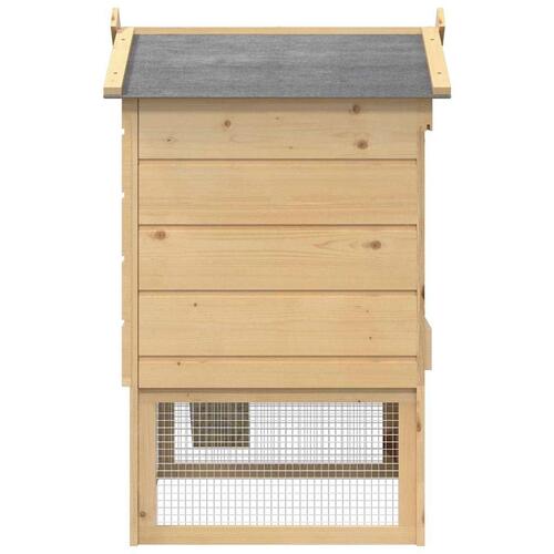Hønsecoop Brun 75 x 59 x 60 cm Massivt fyrretræ