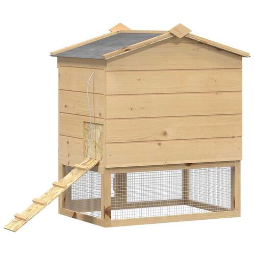 Hønsecoop Brun 75 x 59 x 60 cm Massivt fyrretræ
