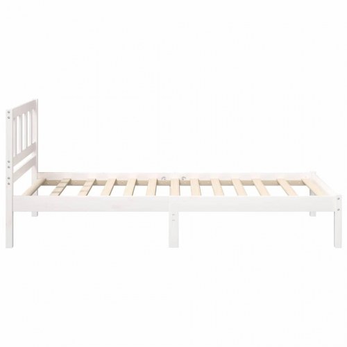 Sengestel med hovedgærde - hvid 90 x 190 cm