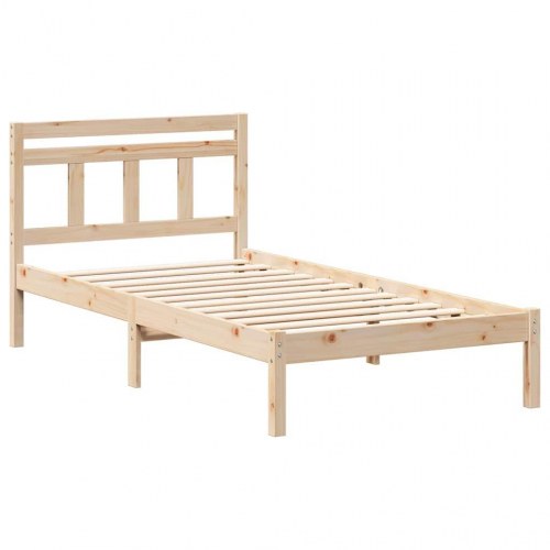Sengestel brun 90 x 190 cm i massiv fyrretræ