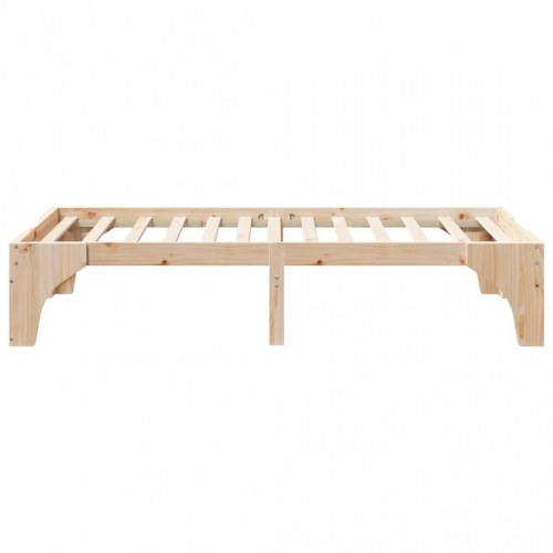 Sengestel i massivt fyrretræ 80 x 200 cm - brun