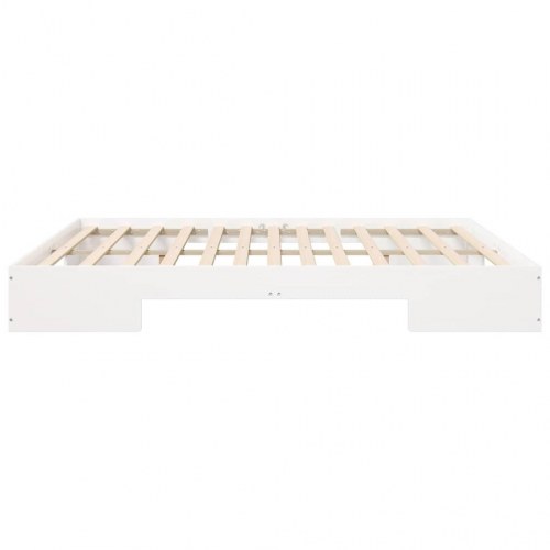Gulvsengestel 200 x 200 cm - hvid
