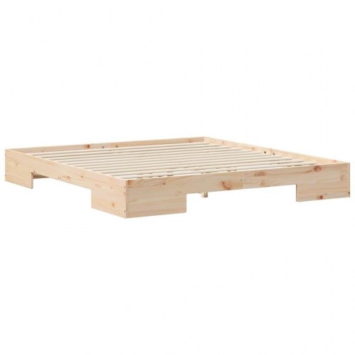 Gulv-sengeramme 180 x 200 cm - brun