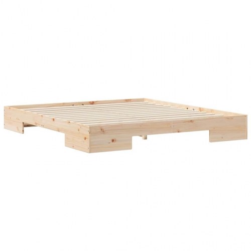Gulv-sengeramme 180 x 200 cm - brun