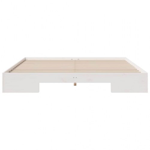 Gulv sengeramme 180 x 200 cm - hvid