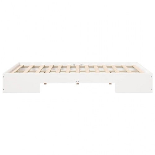 Gulvsengeramme hvid 120 x 190 cm