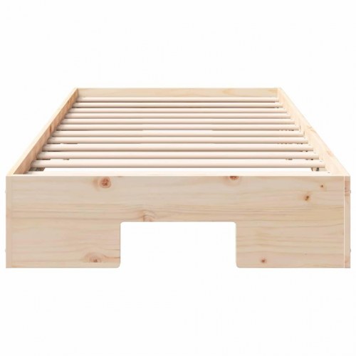 Gulvsengestel brun 100 x 200 cm
