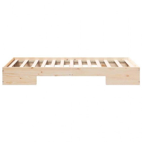 Gulvsengestel brun 100 x 200 cm