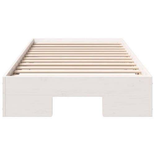 Gulvsengestel hvid 90 x 190 cm