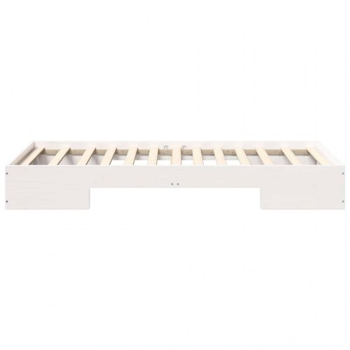 Gulvsengestel hvid 90 x 190 cm