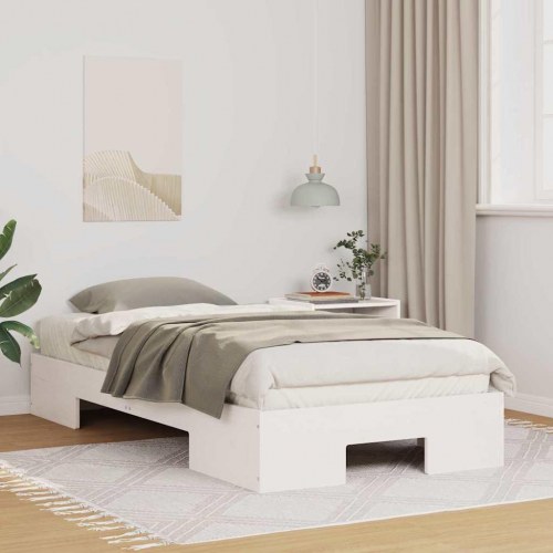 Sengestel hvid 75 x 190 cm