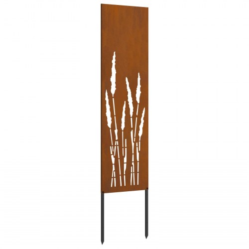 Have privatliv skærm Fretwork Rusten 32 x 140 cm Forvitret stål