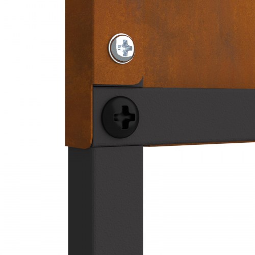 Have privatliv skærm Fretwork Rusten 32 x 140 cm Forvitret stål