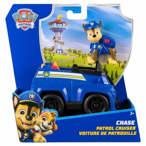 The Paw Patrol actionfigur - politibil med Chase, blå/sort