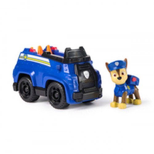 The Paw Patrol actionfigur - politibil med Chase, blå/sort