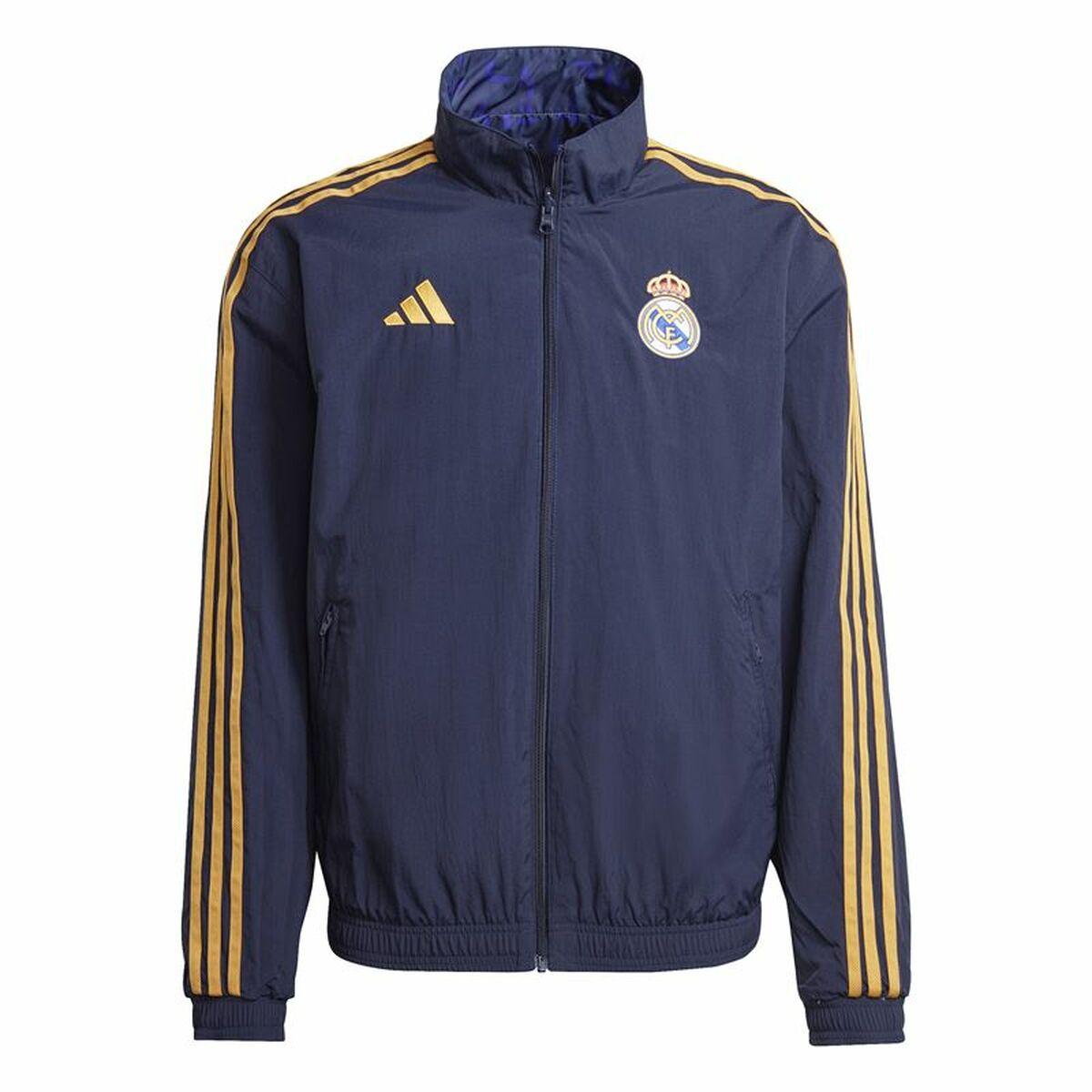 Adidas Real Madrid Sportjakke Til Mænd Blå S