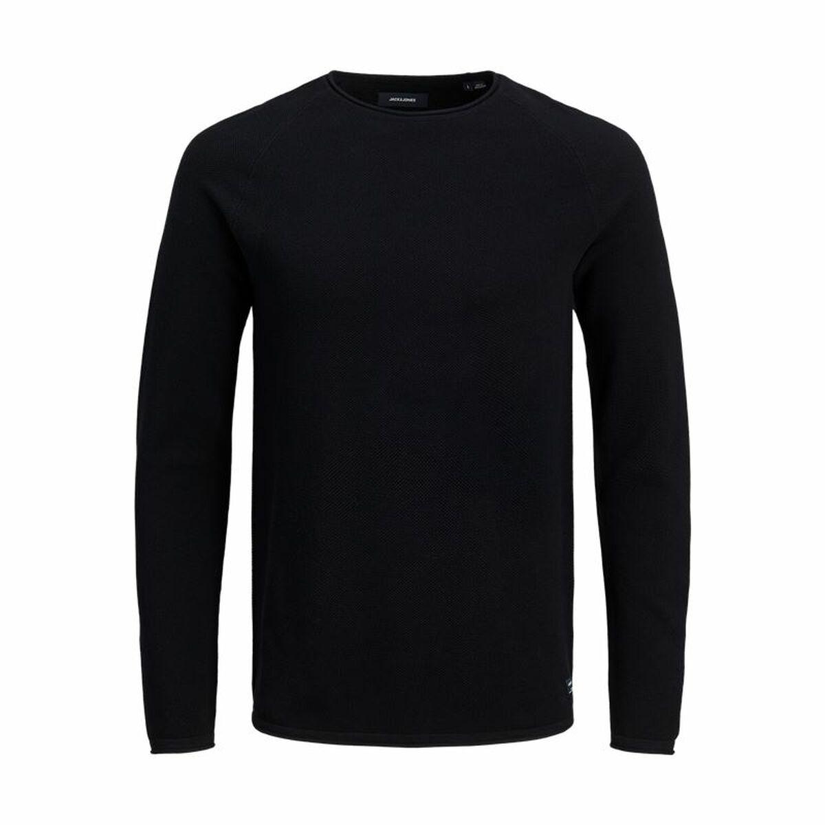 Jack & Jones ehill Knit langærmet T-shirt - sort (herre)